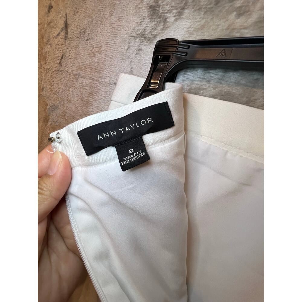 Ann Taylor Women’s Pencil Skirt Size 8 Off White Professional Office Workwear - Picture 4 of 10
